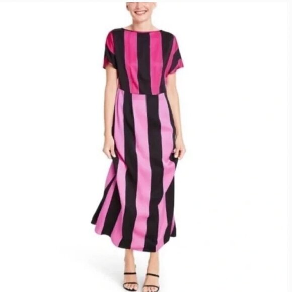 Christopher John Rogers For Target Stripe Dress Size Small - Picture 1 of 7